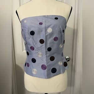 Purple Polka Dot Top
